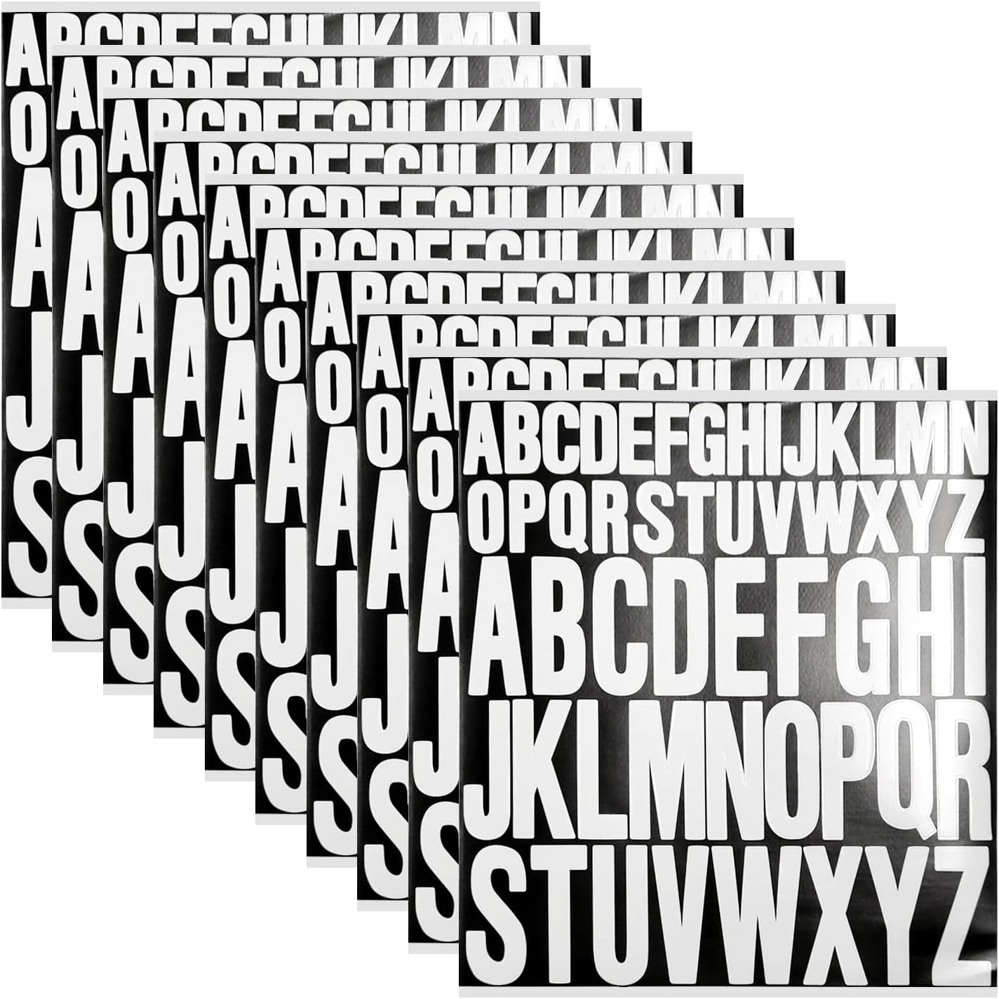 10 Waterproof Letter Stickers, selfAdhesive Vinyl Letter Stickers, DIY