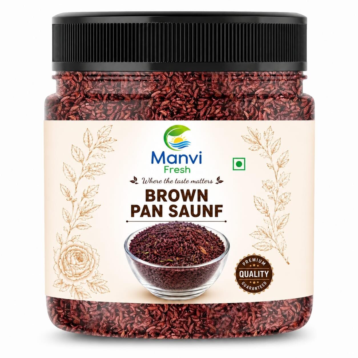 MANVI FRESH Brown Pan Churi Saunf 1kg| Sweet Brown Fennel Seeds | Mukhawas | Sounf/Souf/Saunf | Mouth Freshener, Digestive, After-Meal Snack-image-7