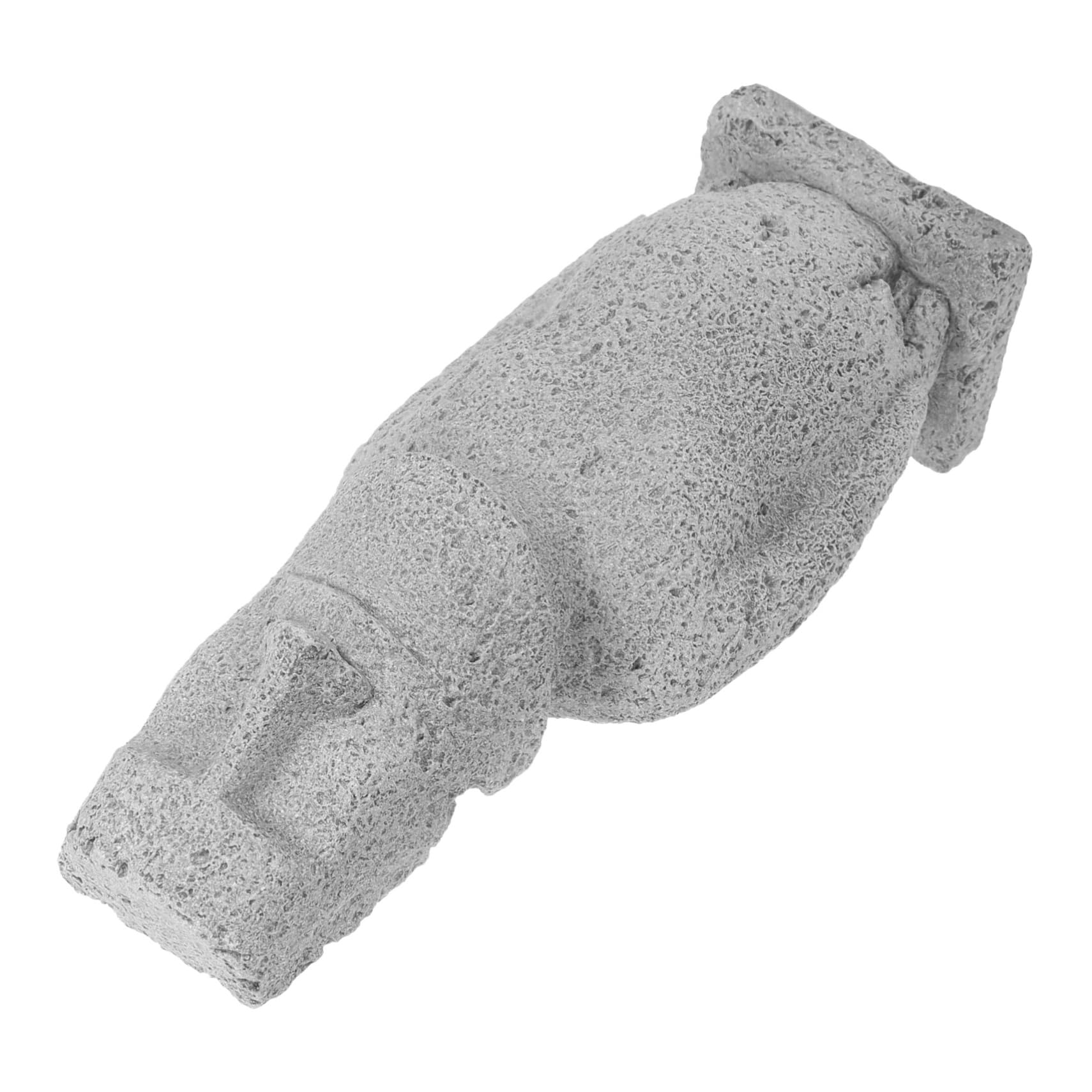Cabilock 3 Piezas Estatua Moái Estatuilla De Acuario Decoración De Pecera Moái De Jardín Adorno De Pecera Decoración del Acuario Pequeña Estatua Moai Figura Moai De Pecera Arenisca Grey