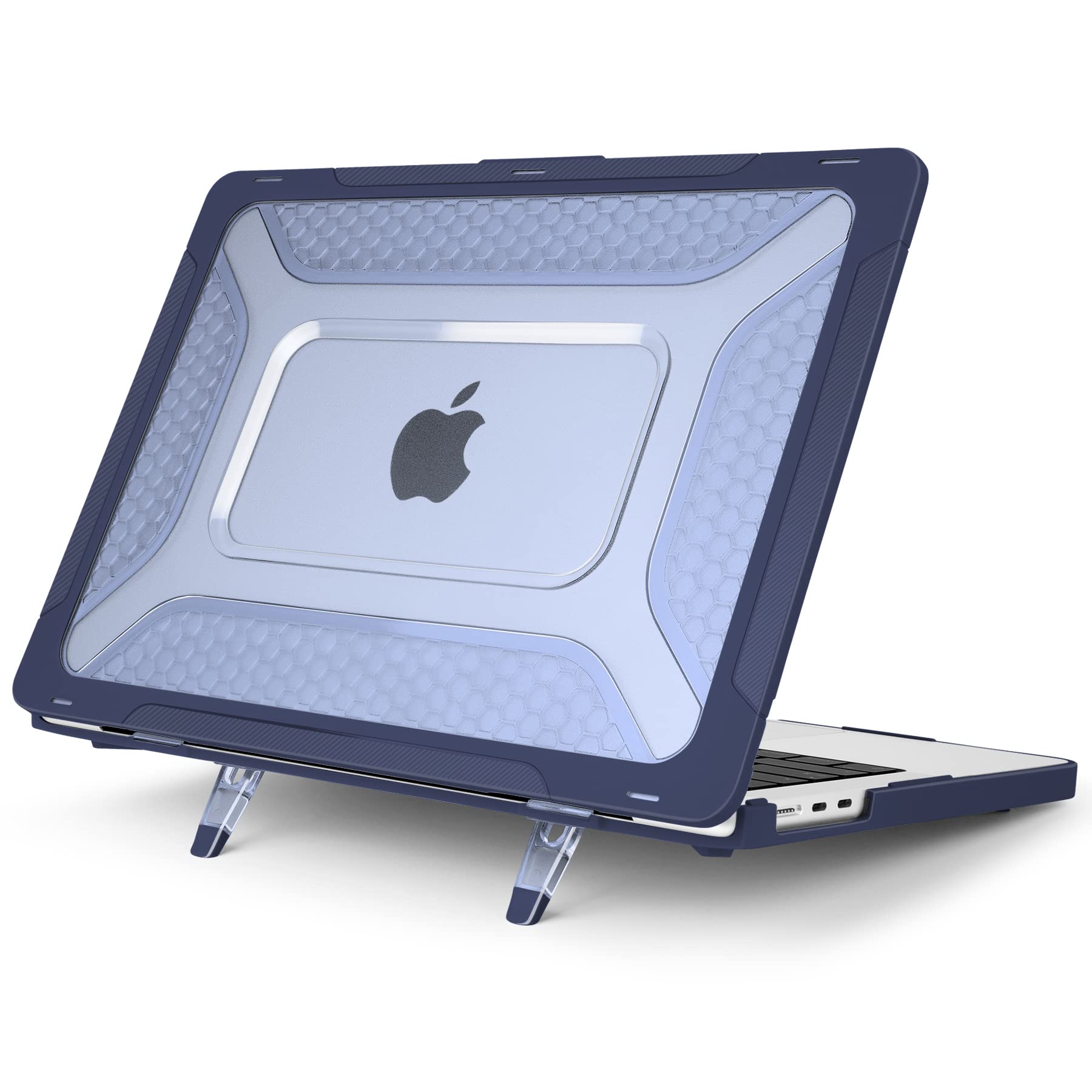 TechTrendz Honeycomb Heavy Duty Protective Hard Shell TPU Bumper Case Cover for MacBook Air 13.6 inch Case 2022 2023 2024 Release A2681 M2 Chip/M3 Chip with Liquid Retina Display & Touch ID - Blue (B0CHP3WK7N) Amazon Price History, Amazon Price Tracker