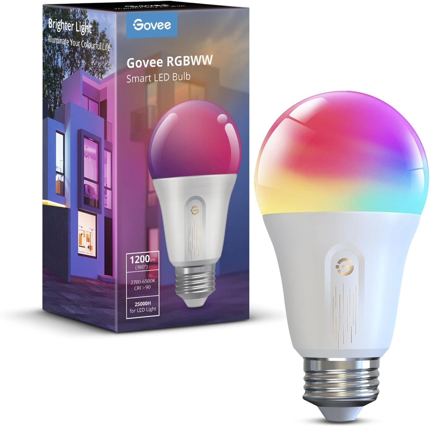 Govee Smart LED Multicolored Light Bulb - LQ10009 - Home/Lighting