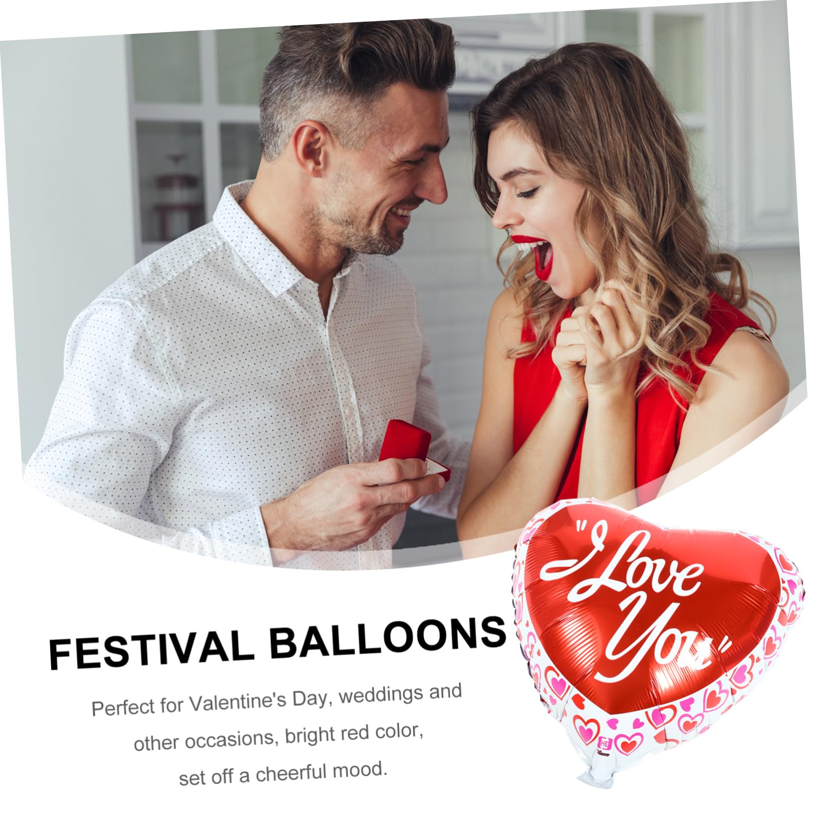 VICASKY 100 Palloncini in Alluminio per Matrimonio e Decorazioni Romantic Party Indoor e Outdoor Palloncini per e Anniversari