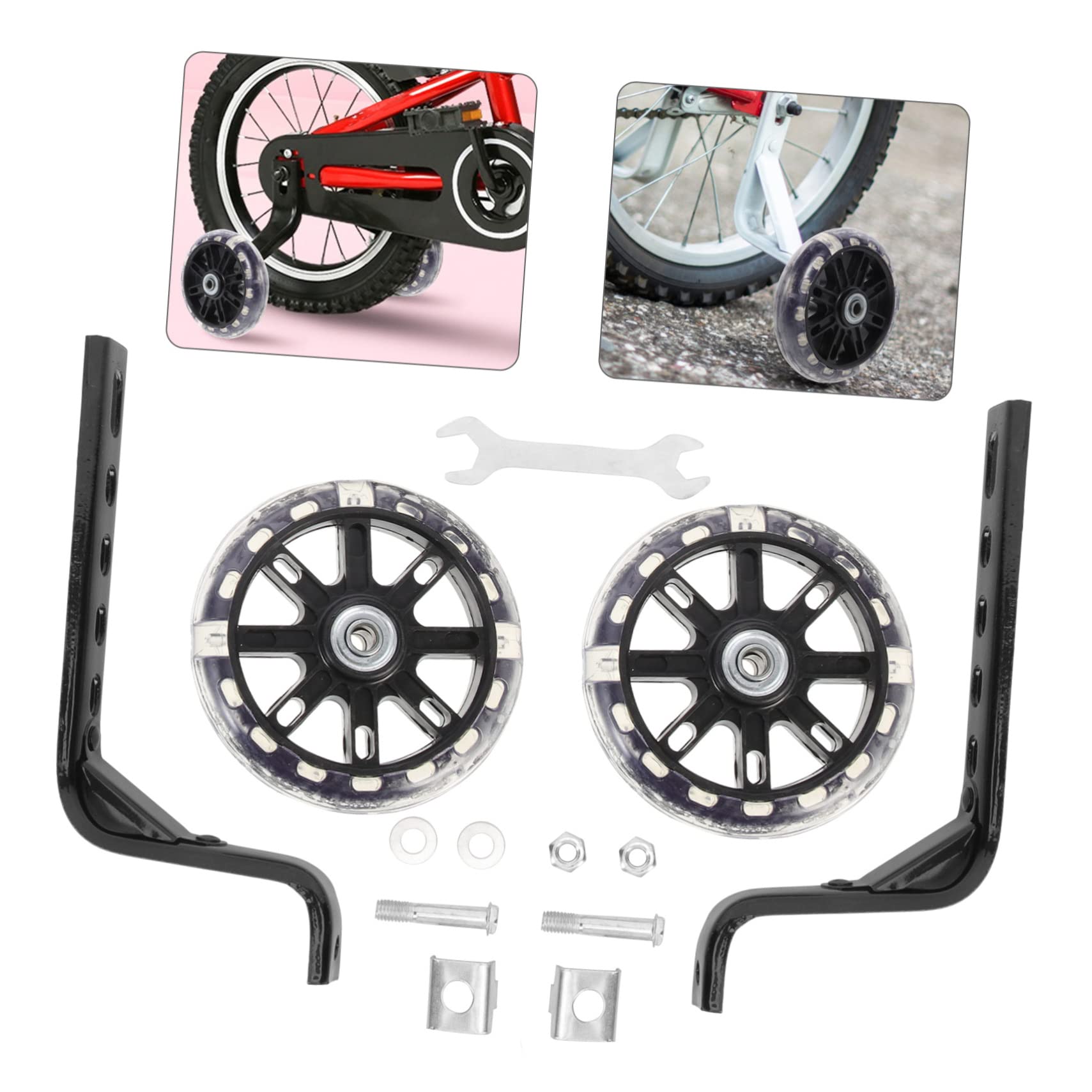 Milisten 2pièces Roues Auxiliaires pour Garçon Fille à Lot de Roues De De Remplacement Compatibles pour Garçon Fille