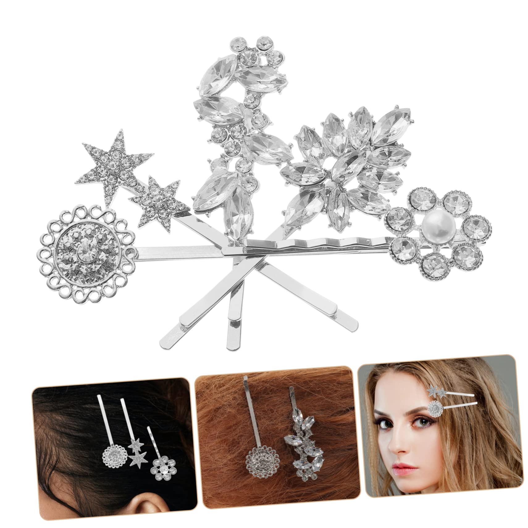 FRCOLOR 40 Piezas De Con Tachuelas Ranura Chaqueta Bobby Pin Tocado Nupcial Novia Accesorio Para El Cabello Accesorio Para El Cabello Para Las Mujeres Clip De Pelo Nupcial Niña