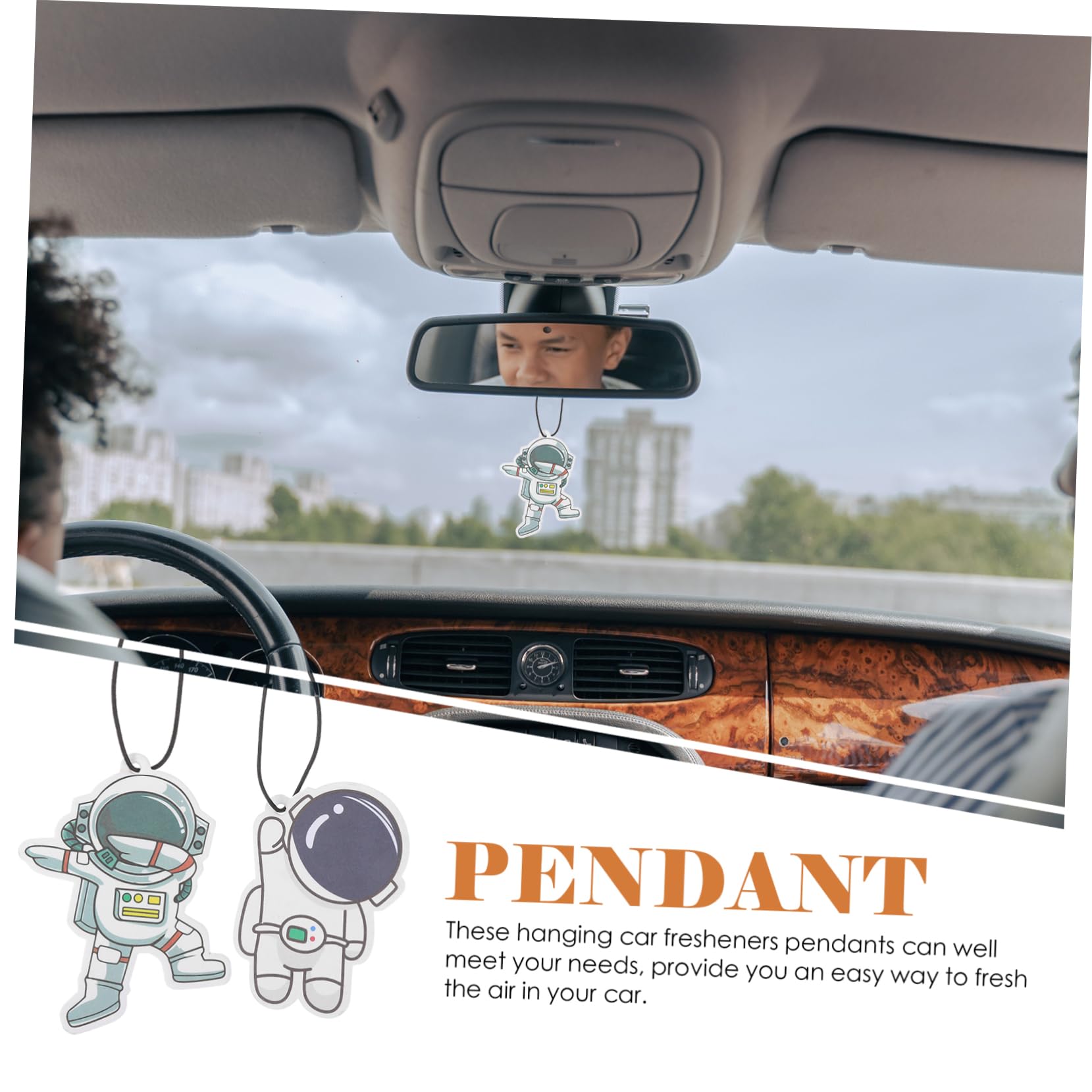 SOLUSTRE 40 Stk Auto-Aromatherapie-Papier Dekoration für Astronautenautos Innenausstattung für Autos auto innenraum zubehör car interior accessories Auto Chips Autoerfrischer