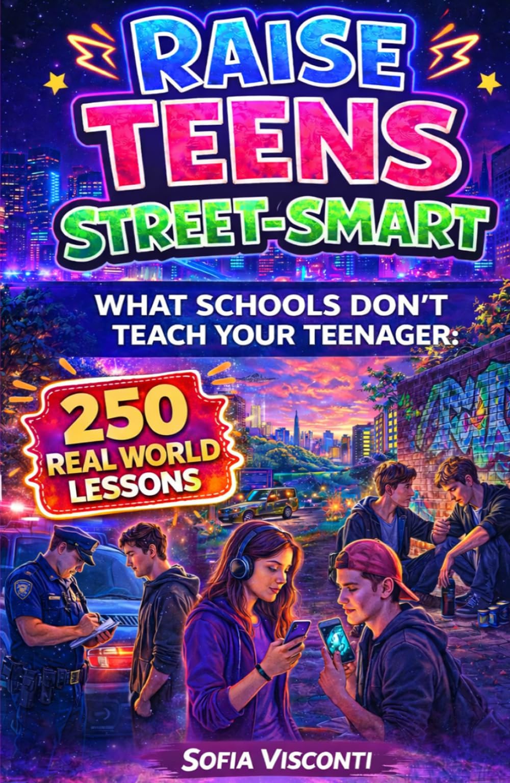 Raise Teens Street-Smart – What Schools Don’t Teach Your Teenager: 250 Real World Lessons to Build Confident, Resilient Teens with the Life Skills and ... to Handle Anything (The Street-Smart Series)