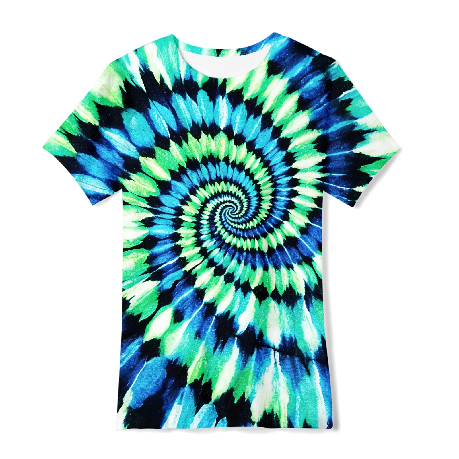 Boys Tie Dye Shirt Size 4-14 Hippies Senior Rainbow Tees T Shirts for Kids | Tees T shirts for Kids