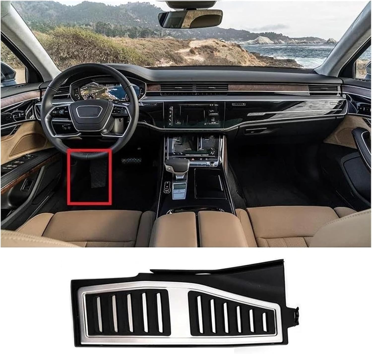 車のフットレスト 2019-2021年式 ステンレススチール製 ブレーキペダルカバー