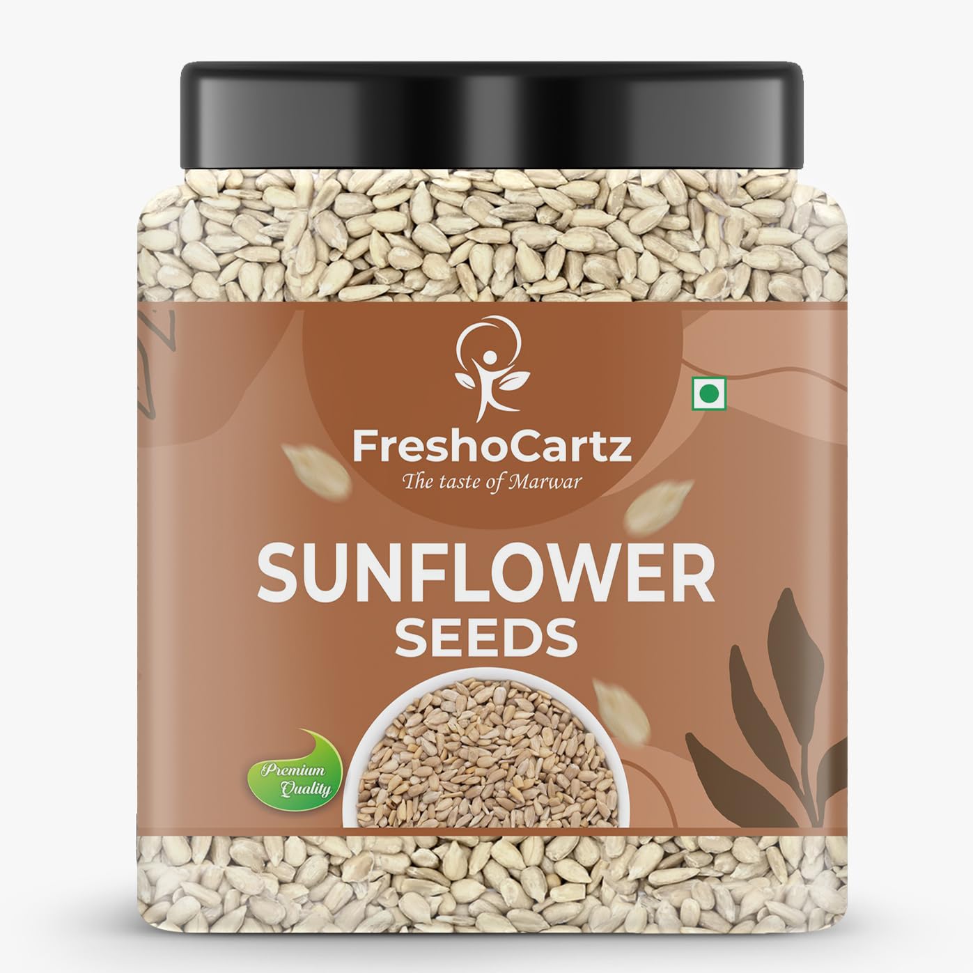 FreshoCartz 1kg Raw Sunflower Seeds For Eating | Superfood Snack in Resealable Jar Pack | Non-GMO & Fresh | Ideal for Snacking, Gifting & Recipes