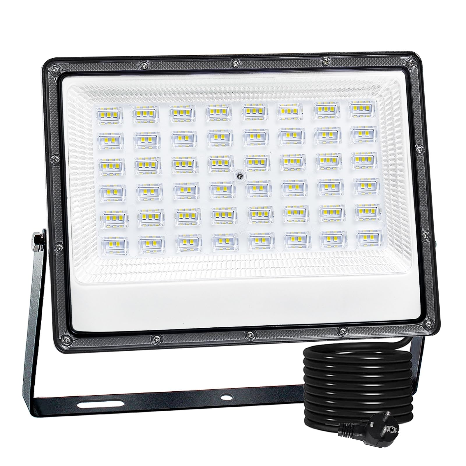 CREATESTAR Faretto Led da Esterno 100W, 10000LM Faretti Led Esterni 6500K luce bianca fredda, IP66 Impermeabile Faro Led Esterno per magazzino, garage, giardino, cortile, parcheggio, campo sportivo