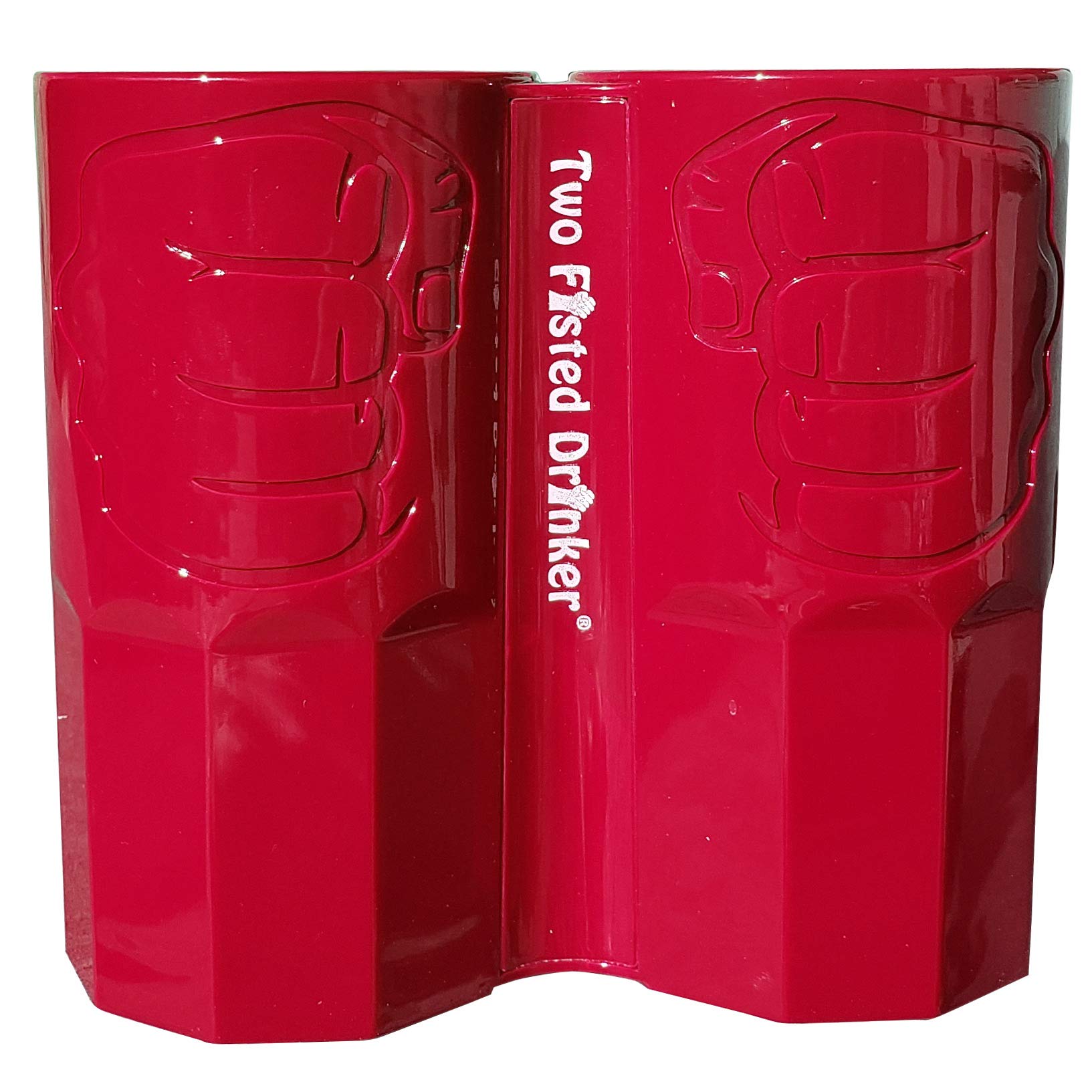 Two Fisted Drinker Beer Mug - Red