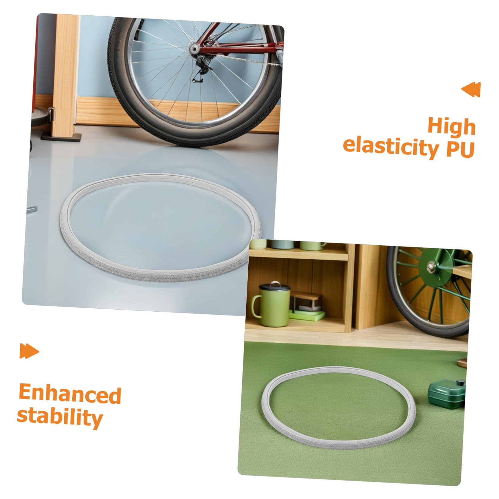 Neumáticos para silla de ruedas de PU, repuesto sólido para ruedas delanteras y traseras, 2 piezas, accesorios de reemplazo, uso en exteriores y entornos silenciosos