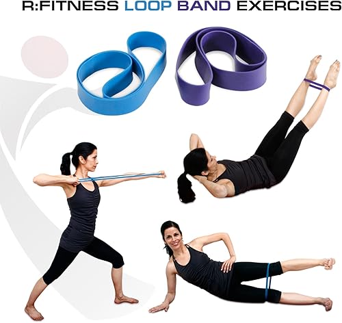 Miniatura 3 de Furinno RFitness RF1501 - Banda de resistencia de entrenamiento profesional (4 unidades)