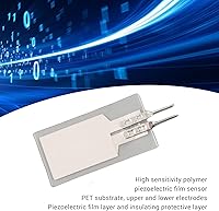 Vista 3 de Hilitand Flexible Piezoelectric Film Sensor, High Sensitive Polymer PVDF Piezoelectric Sensor, Motion Detectors