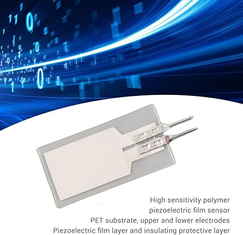 Miniatura 3 de Hilitand Flexible Piezoelectric Film Sensor, High Sensitive Polymer PVDF Piezoelectric Sensor, Motion Detectors