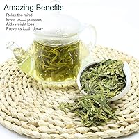 Vista 7 de FullChea - Té Longjing - Té de Dragonwell - Té verde chino hoja suelta - Primer grado - Pozo de dragón Ching de pulmón natural - 4 onzas / 3.99 oz