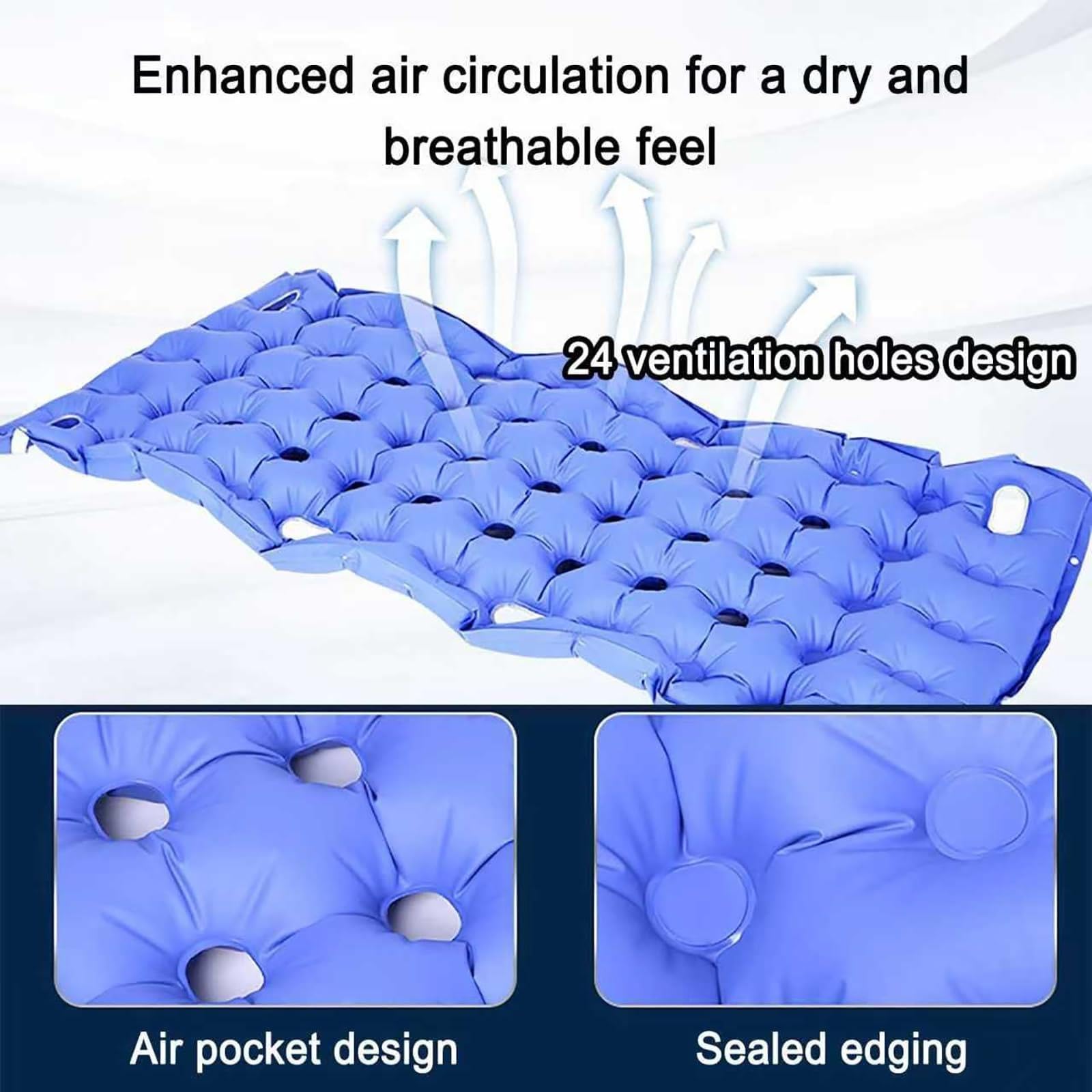 Colchón antiescaras para coxis transpirable plegable personas encamadas