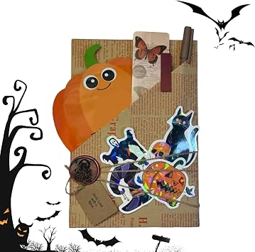 Blind Book Date - Blind Date with a Book Supplies Halloween - Horror Handmade Card for Reading Reader Teacher Appreciation Bookworm Library