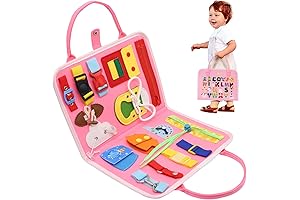 Busy Board for Toddlers: Montessori Sensory Board Toy for Early Learning and Development