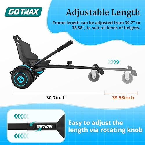 Miniatura 7 de Gotrax SRX - Mini aeropatineta con ruedas de 6.5 pulgadas, certificado UL2272, batería de capacidad de 25.2 V 2.0 Ah, motor dual de 150 W de hasta 5