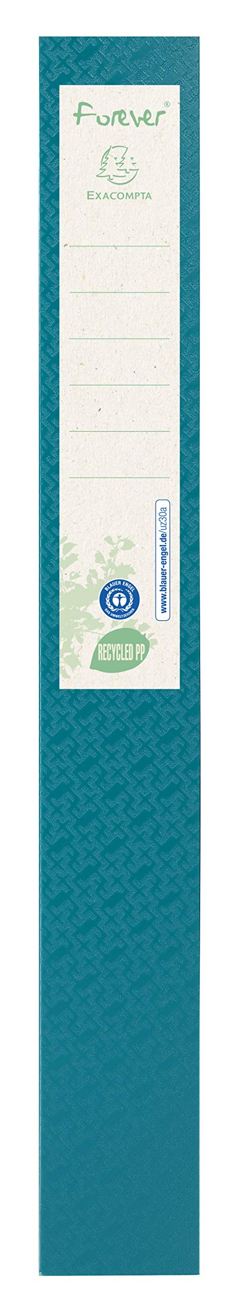 Exacompta 553570 Packung (mit t 8 Archivboxen Forever, umweltfreundlich und robust, Rücken 40mm, aus recycling PP) farbig sortiert, 8 Stück