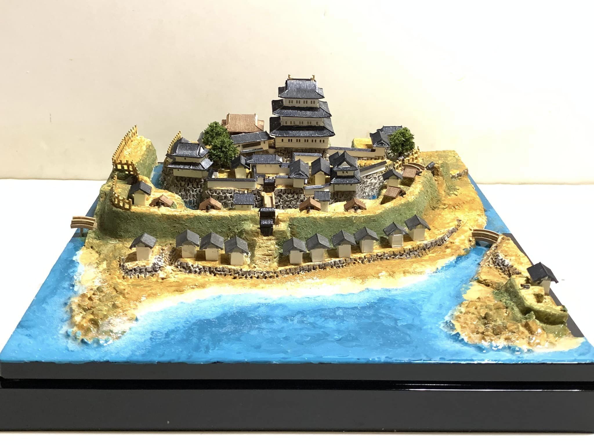 お城出品 Amazon | [完成品] 松前城 日本100名城 ケース付き お城 模型