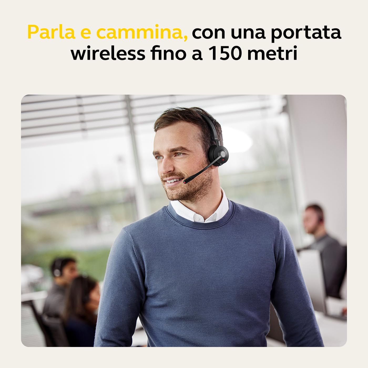 Jabra Engage 55 Cuffie Wireless Mono con Adattatore DECT, Senza supporto, Ottimizzato per Microsoft Teams, Mono, USB-A