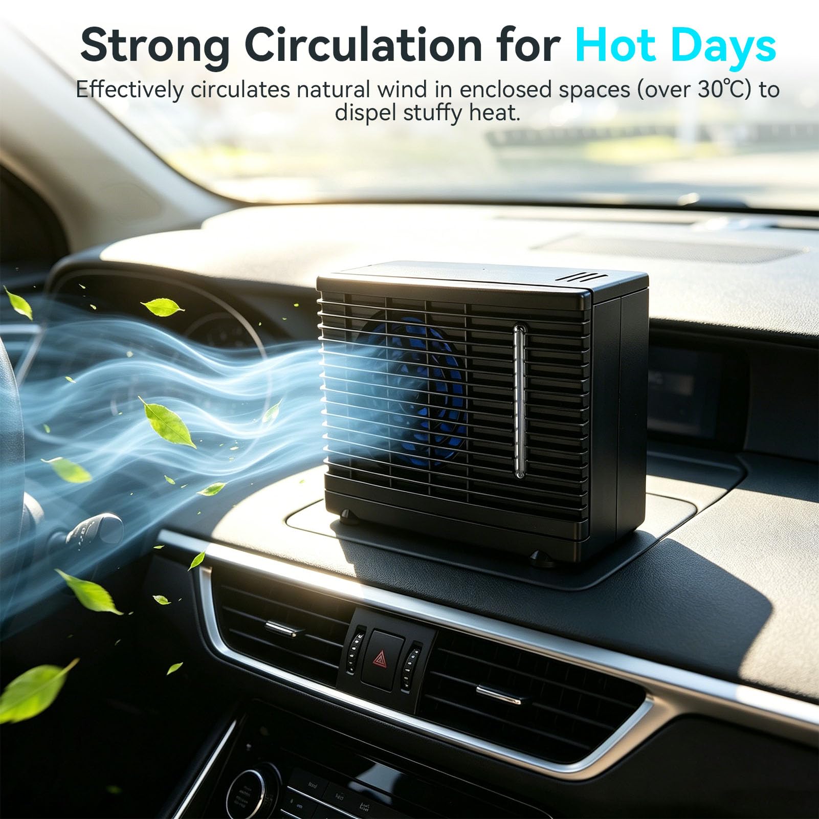 Agatige Aire Acondicionado Coche 12V, Ventilador Para Coche Aire Frio