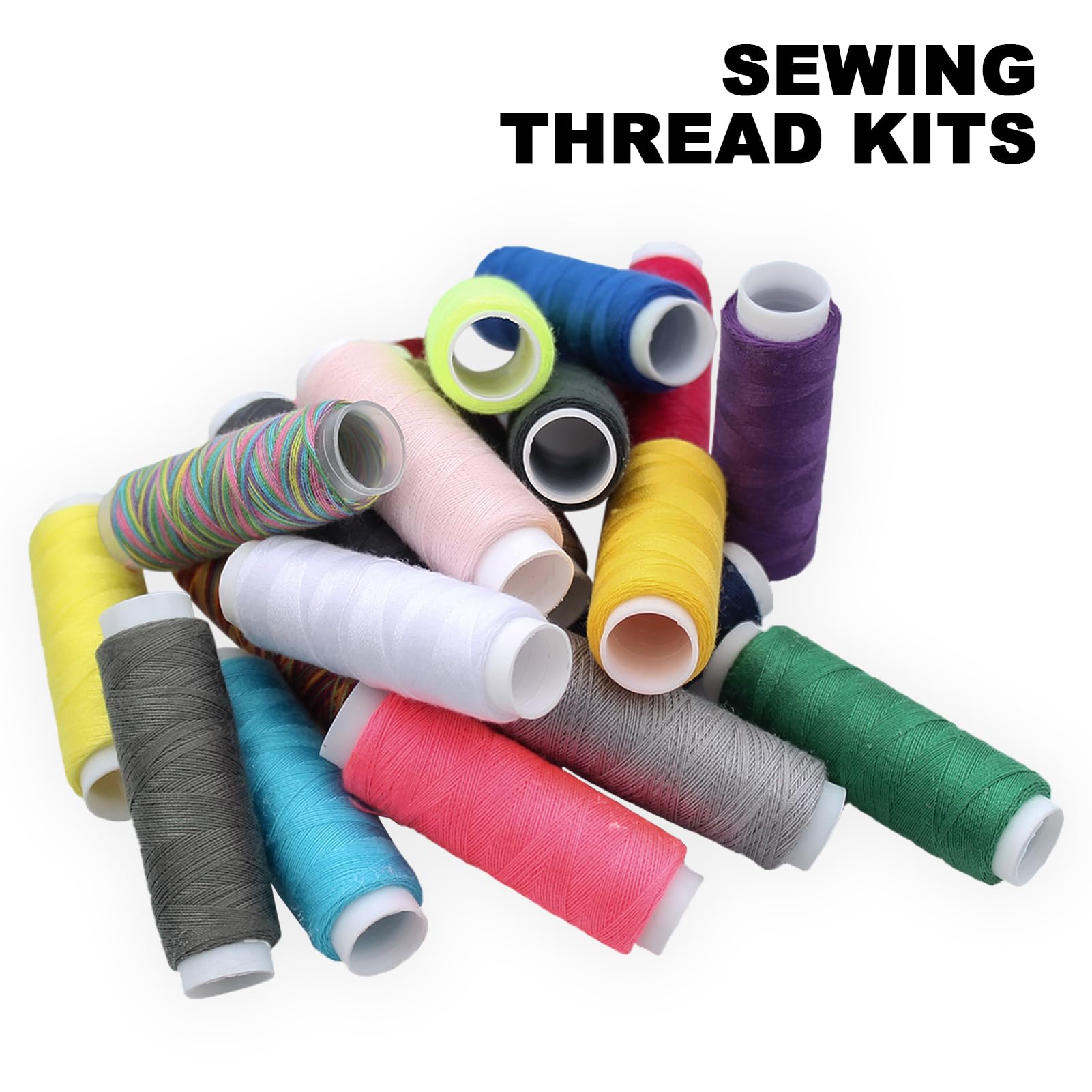 30 Bobines Fil à Coudre Polyester 250 M – Multicolore, Couture Main & Machine, Couture DIY