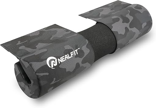 NEALFIT Barbell Squat Pad with Thick Nylon Padding, Hip Thrust Pad for Squats, Lunges, Neck Shoulder Squat Pad for Olympic or Standard Bars