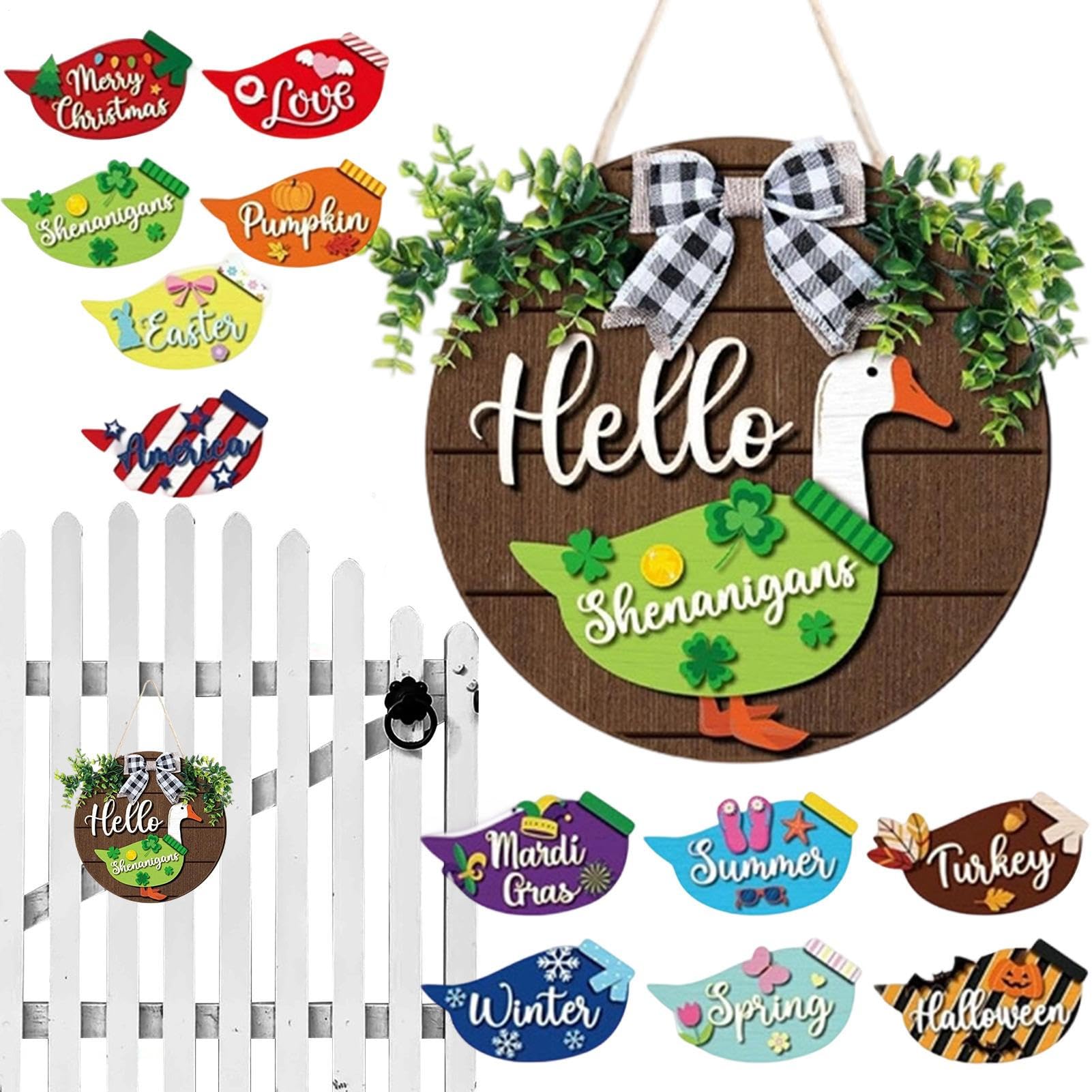 Panneau animal en bois pour porche et jardin accueillant