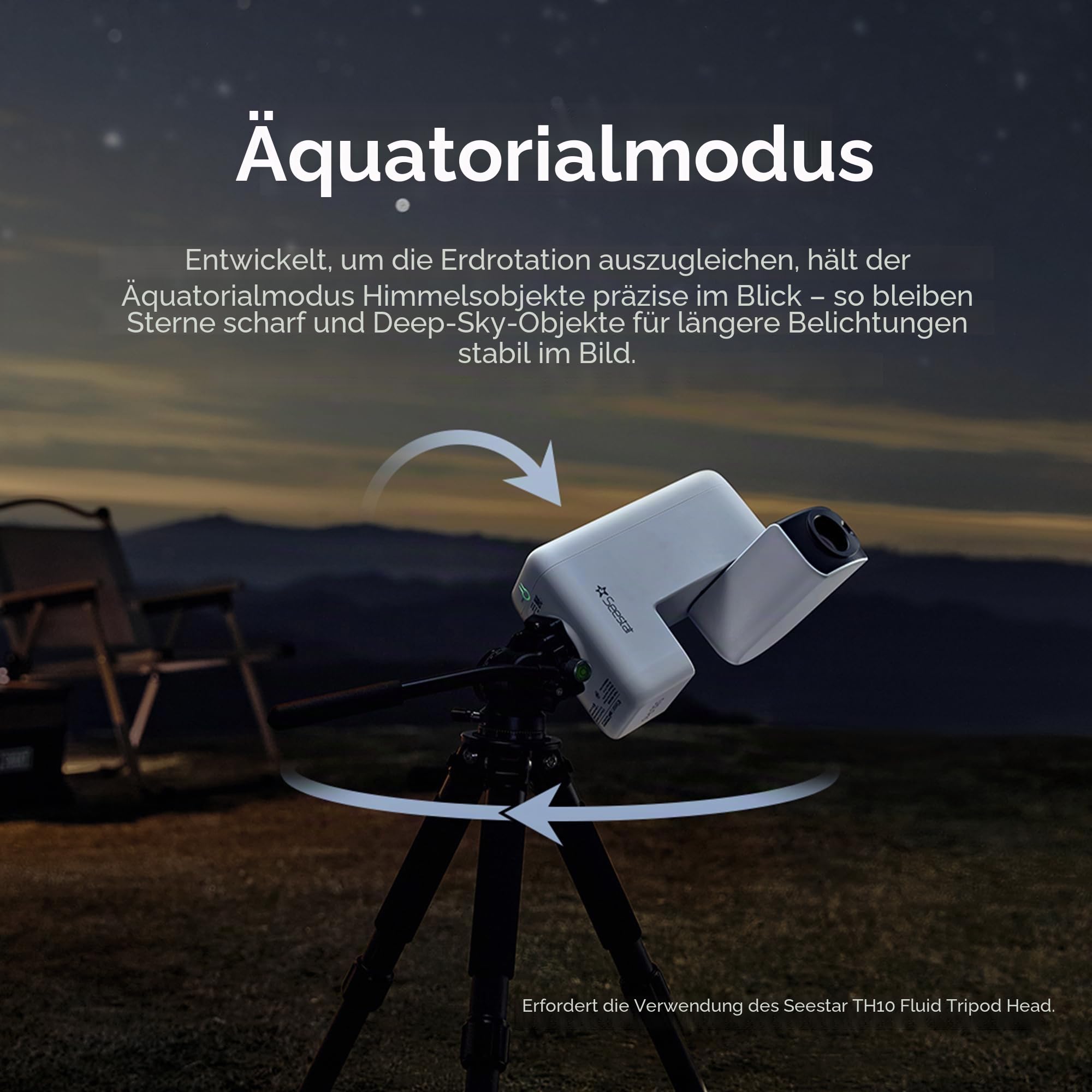 ZWO Seestar S30 Pro Smart Teleskop, 4K Dual Kamera Astrofotografie Teleskop mit Auto Tracking & GoTo, App-gesteuert, One-Tap Capture & Processing für Milchstraße, Deep Sky und Weitfeld-Bildgebung