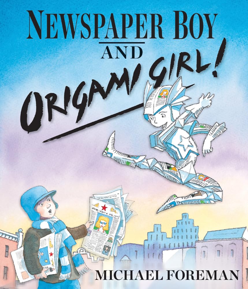 Newspaper Boy and Origami Girl - Foreman, Michael