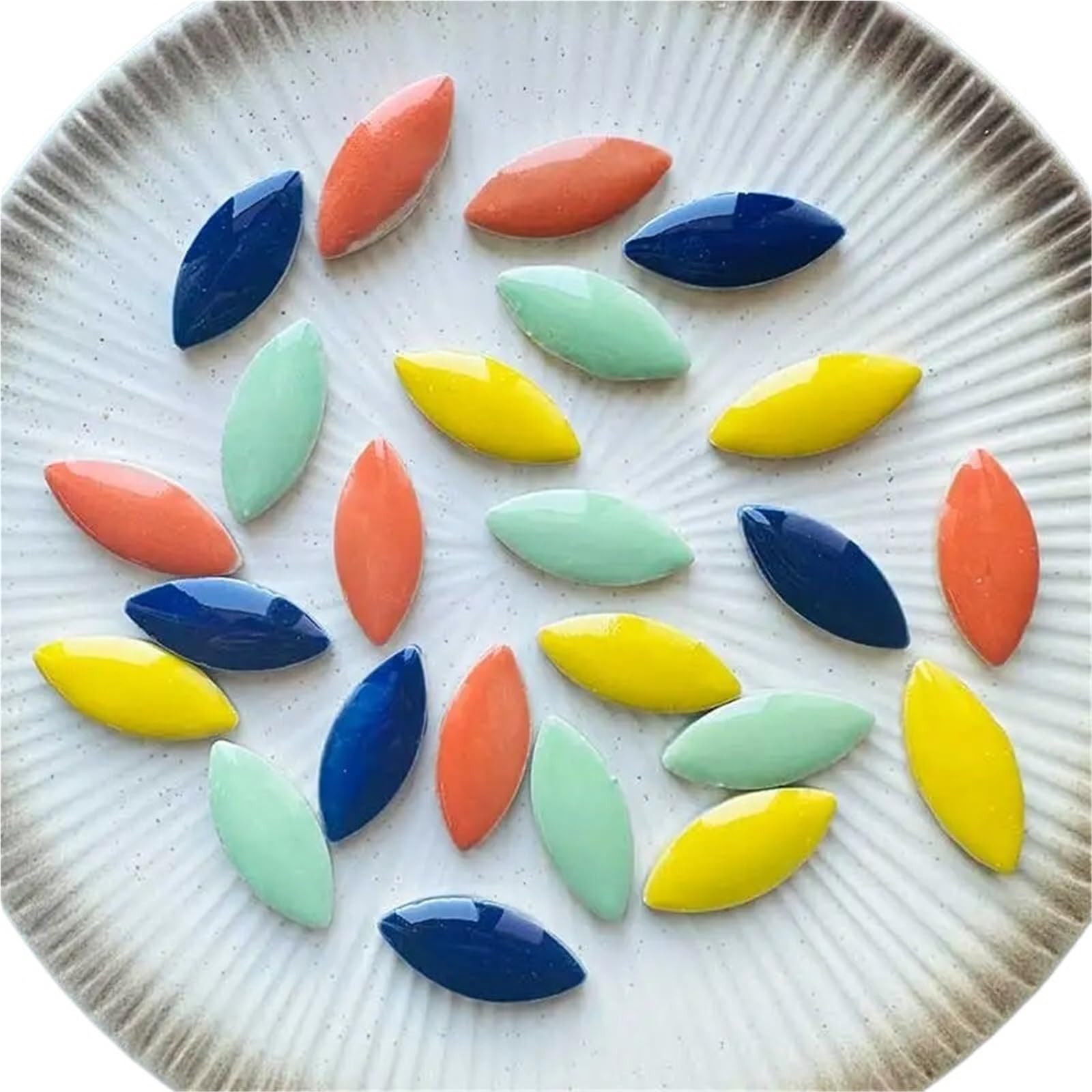 Sppeoukj Mix 1 100G Multi Color Irregular Ceramic Mosaic Tiles Diy Making Stones For Craft Hobby Arts Wall Decoration Petal(Mix 1)