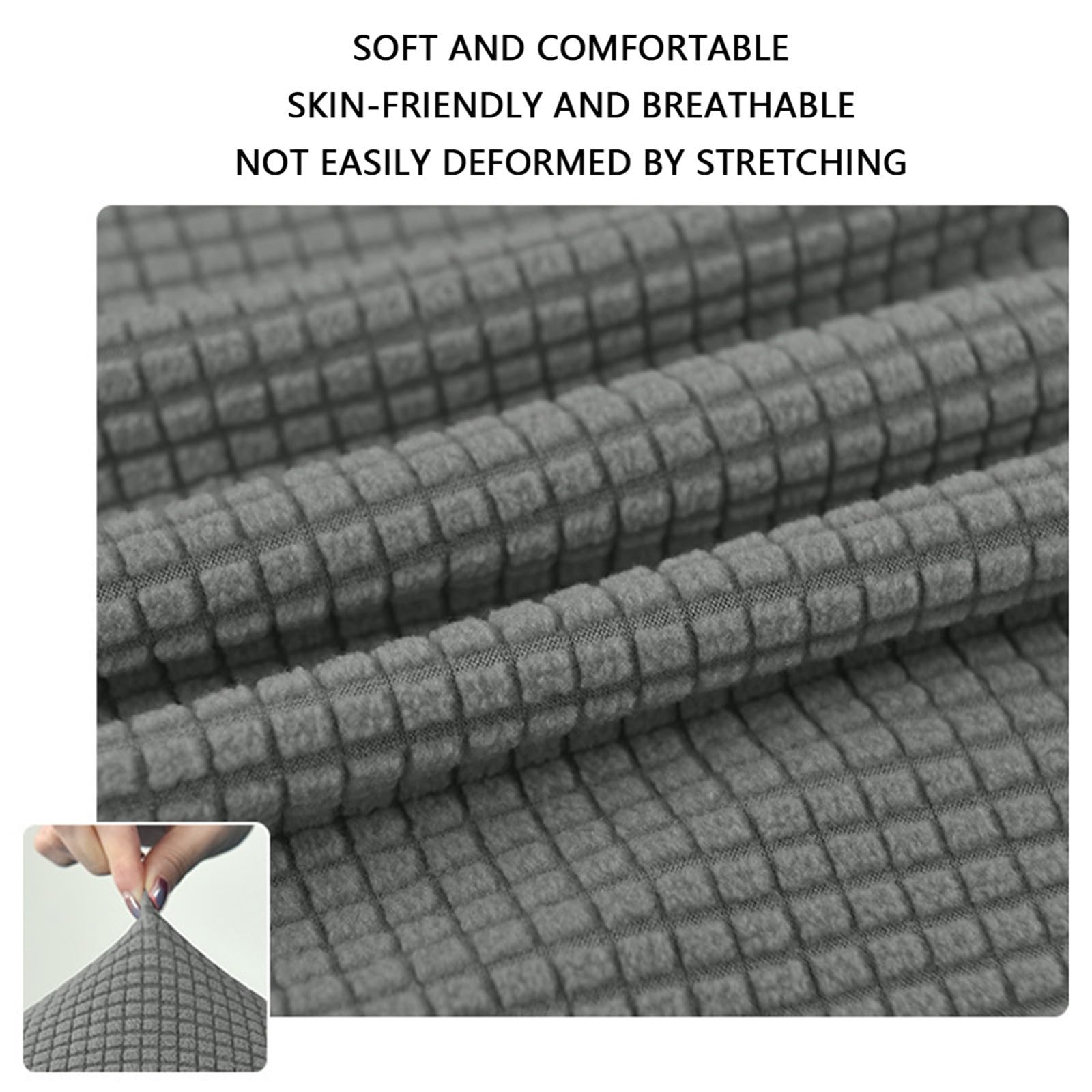 Funda elástica para Silla de Comedor con Respaldo Curvo | Decoración de poliéster para cocina, sala de estar, hotel y hogar.