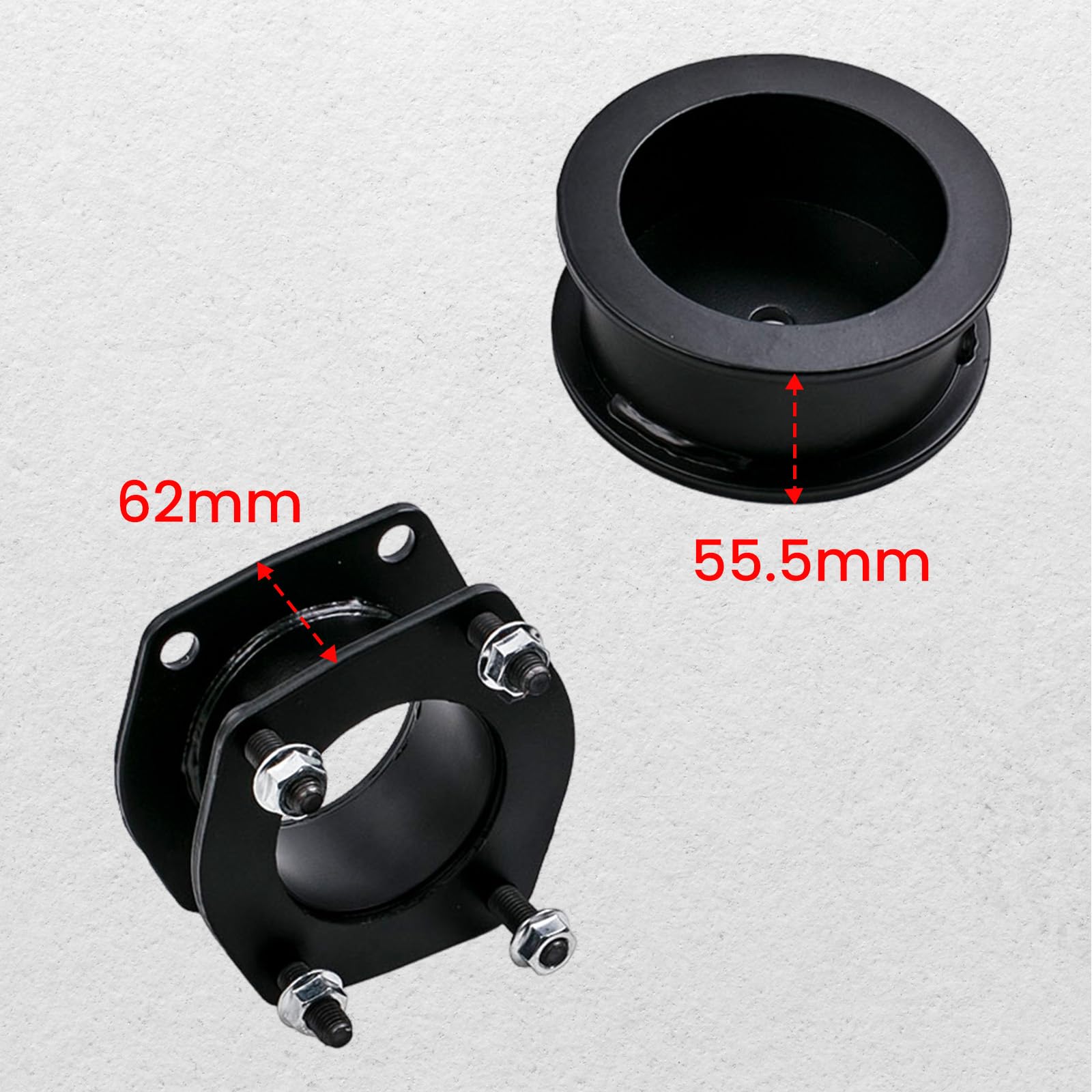 Kit de Elevación de Nivelación de 2 Pulgadas para Jeep Grand-Cherokee WK para Commander 2006-2010 4x2 / 4x4, 2" Kit de Nivelación 2 Piezas Delanteras + 2 Piezas Traseras para Coche