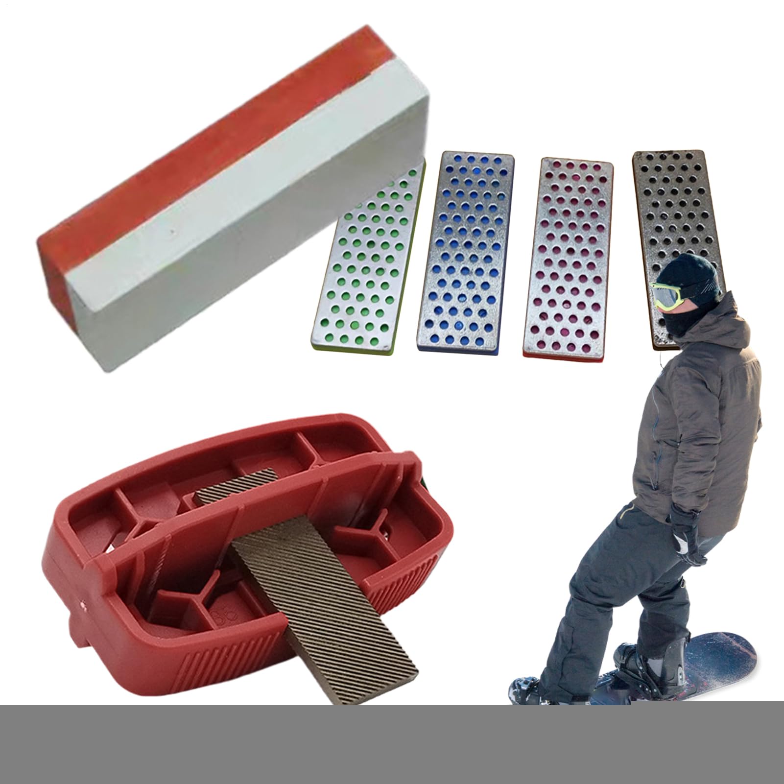 Générique Kit d'Affûtage des Carres Set D'Affûtage Ergonomique Réglable