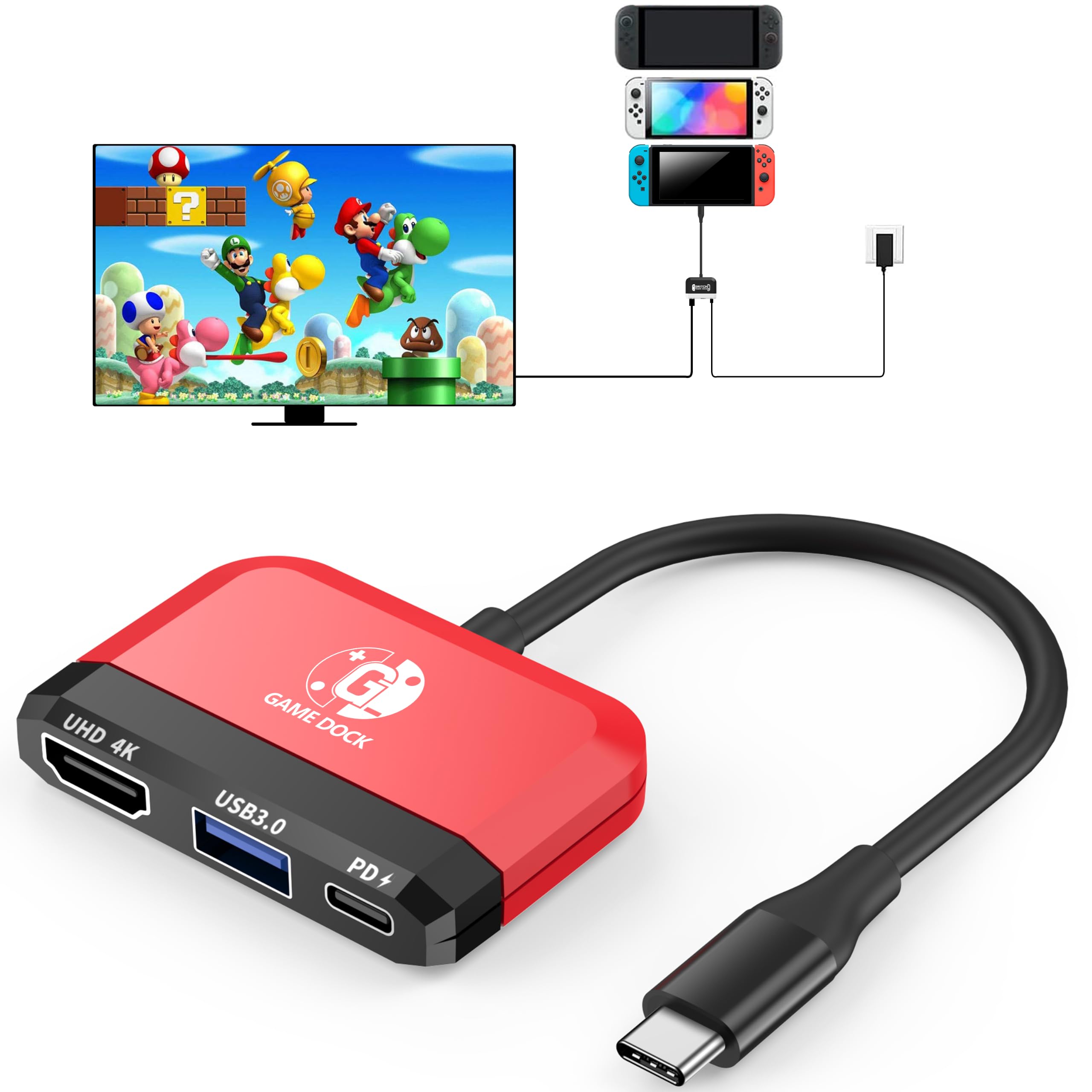 Amazon.co.jp: GKEAPZA Switch 2/Switch/OLED対応 3-in-1携帯TVドック