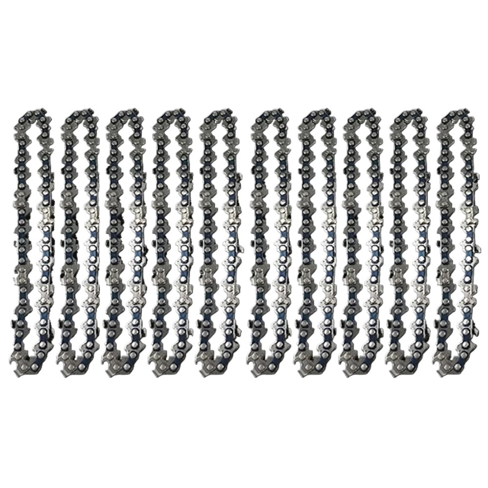 4 pulgadas 1/4 pulgadas LP 28 secciones, 14 cuchillos, cadenas de motosierra y barra guía, mini cadenas de acero, hoja de sierra eléctrica, accesorio de sierra de repuesto, corte de madera