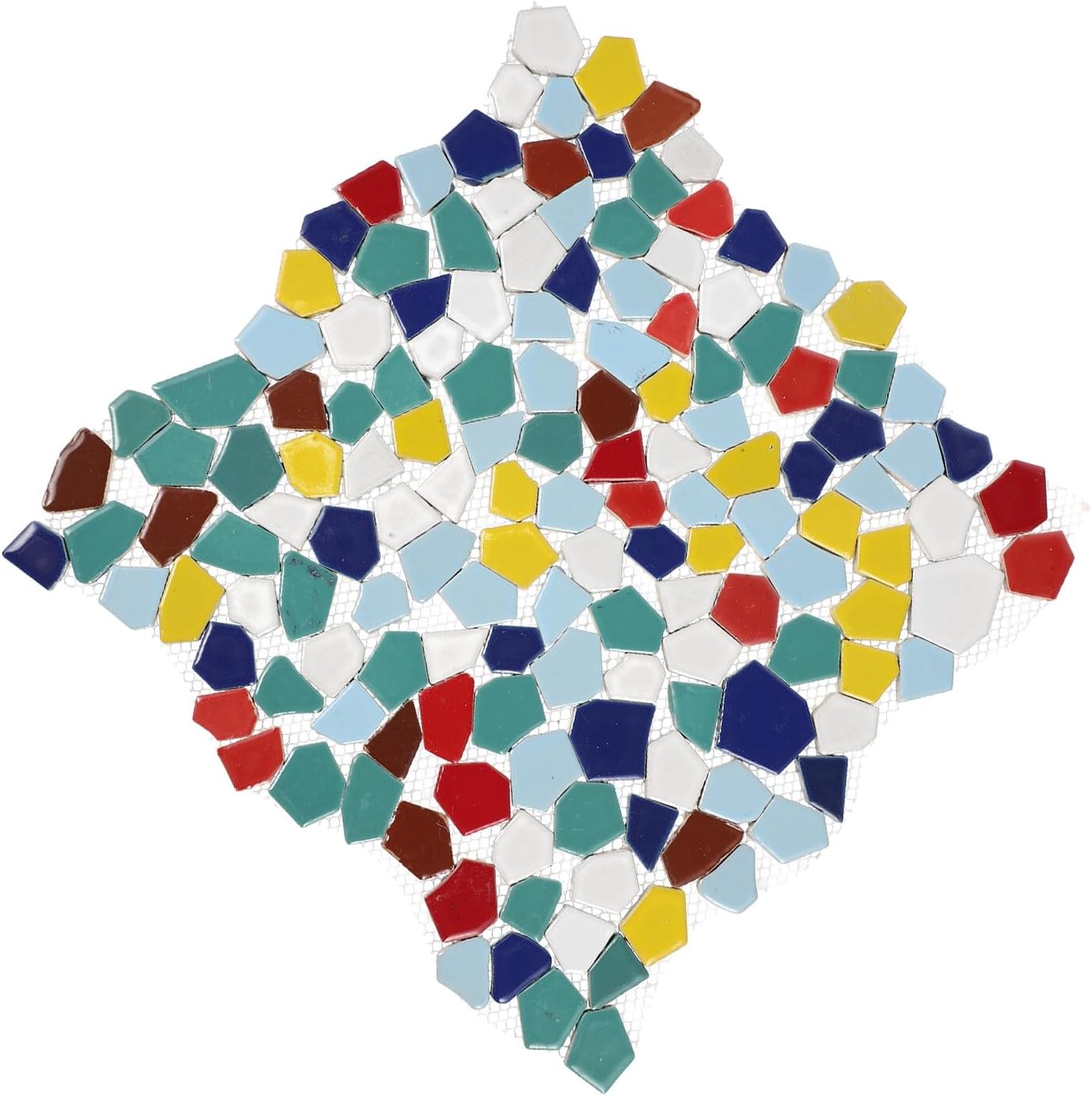 Colorful Irregular Ceramic Mosaic Tiles DIY Craft Ceramic Tiles for Vase and Home Decor Art Projects with Smooth Edges Safe for DIY Supply