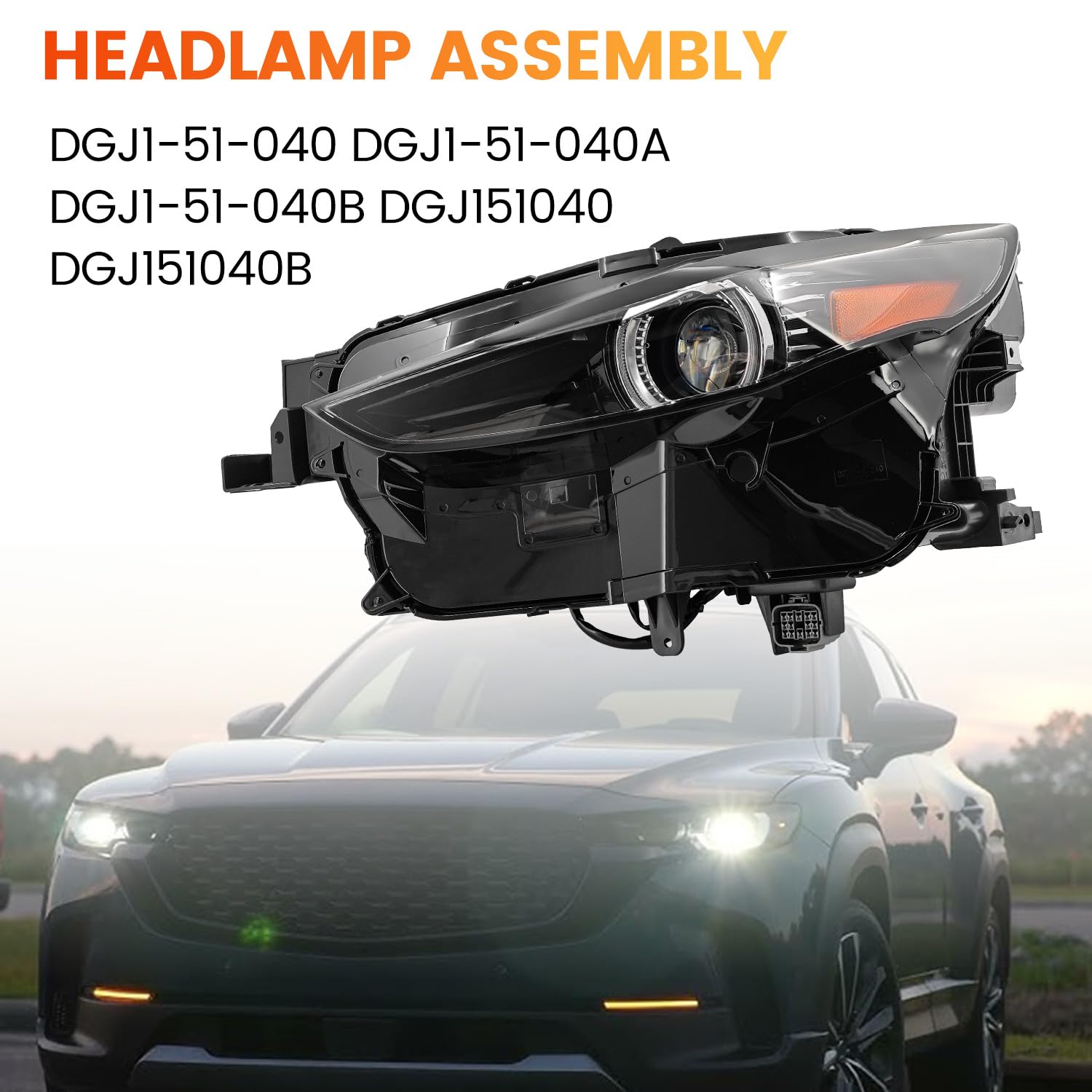 Amazon.com: ShareZem DGJ1-51-040 Left Driver Side LED Headlight