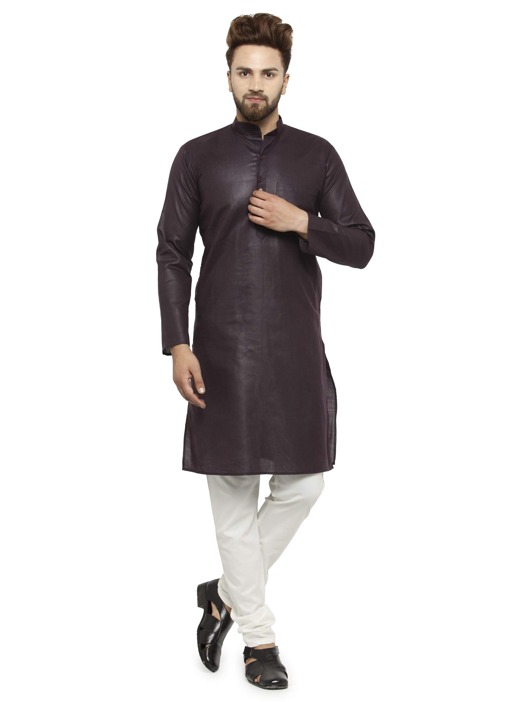 Men's Cotton Solid Kurta Pyjama Set (Bm-Nkpa)-image-28