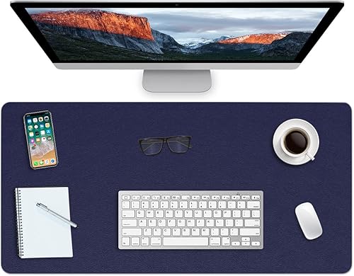 Miniatura 1 de ProValley Alfombrilla antideslizante de piel de PVC impermeable para escritorio, protector para mesa de escritorio en la parte superior de los