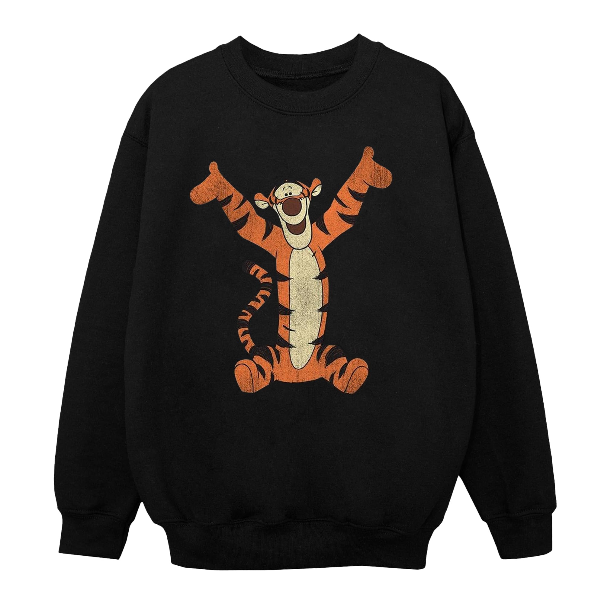 Disney Girls Winnie The Pooh Classic Tigger Sweatshirt 9-11 Years Black