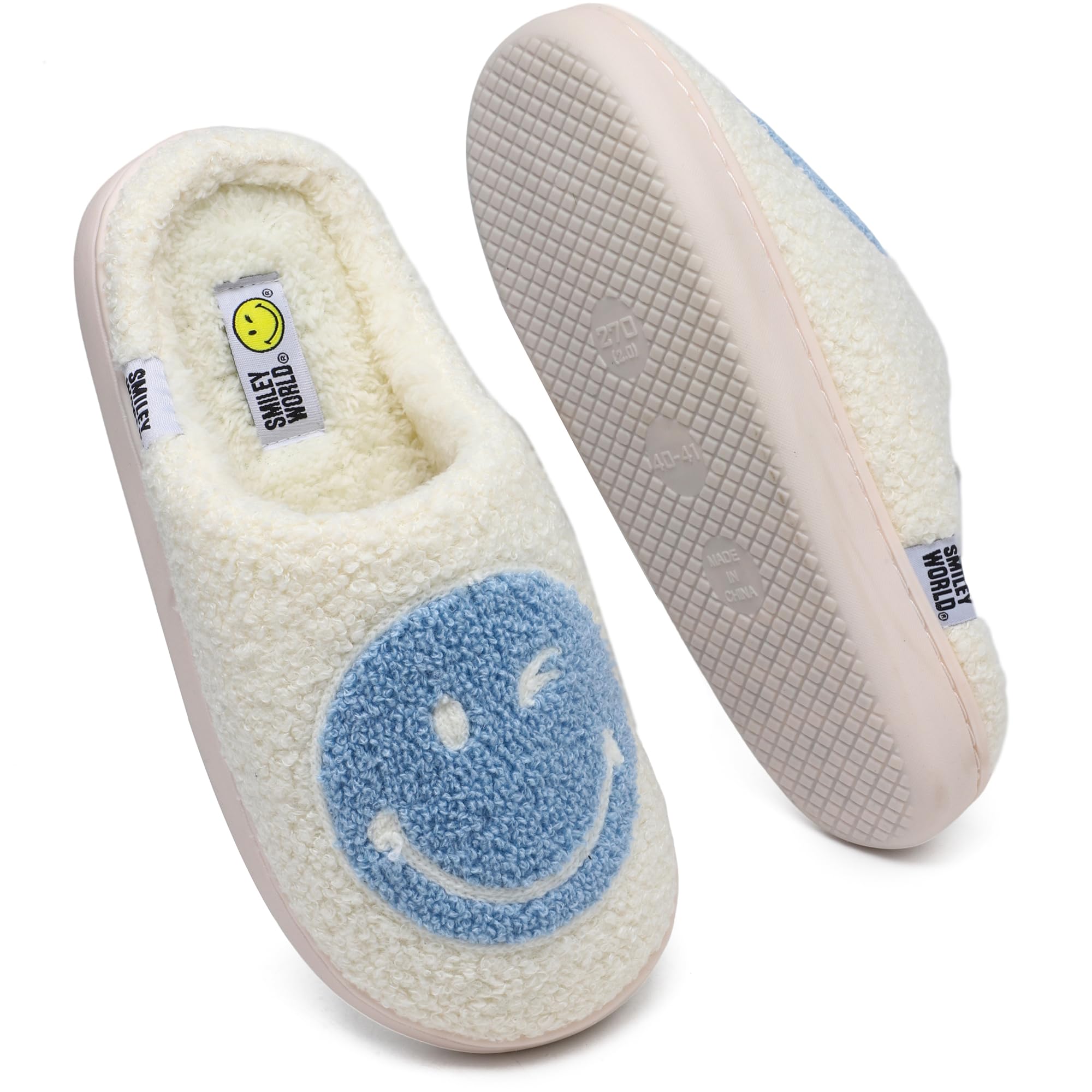 SMILEYWORLD® Chaussons Maison pour Enfants Pantoufles en Peluche d'hiver pour Fille Garcon