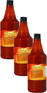 Roland Foods Habanero Pepper Sauce, Specialty Imported Food, 32 Ounce Bottle, Pack of 3