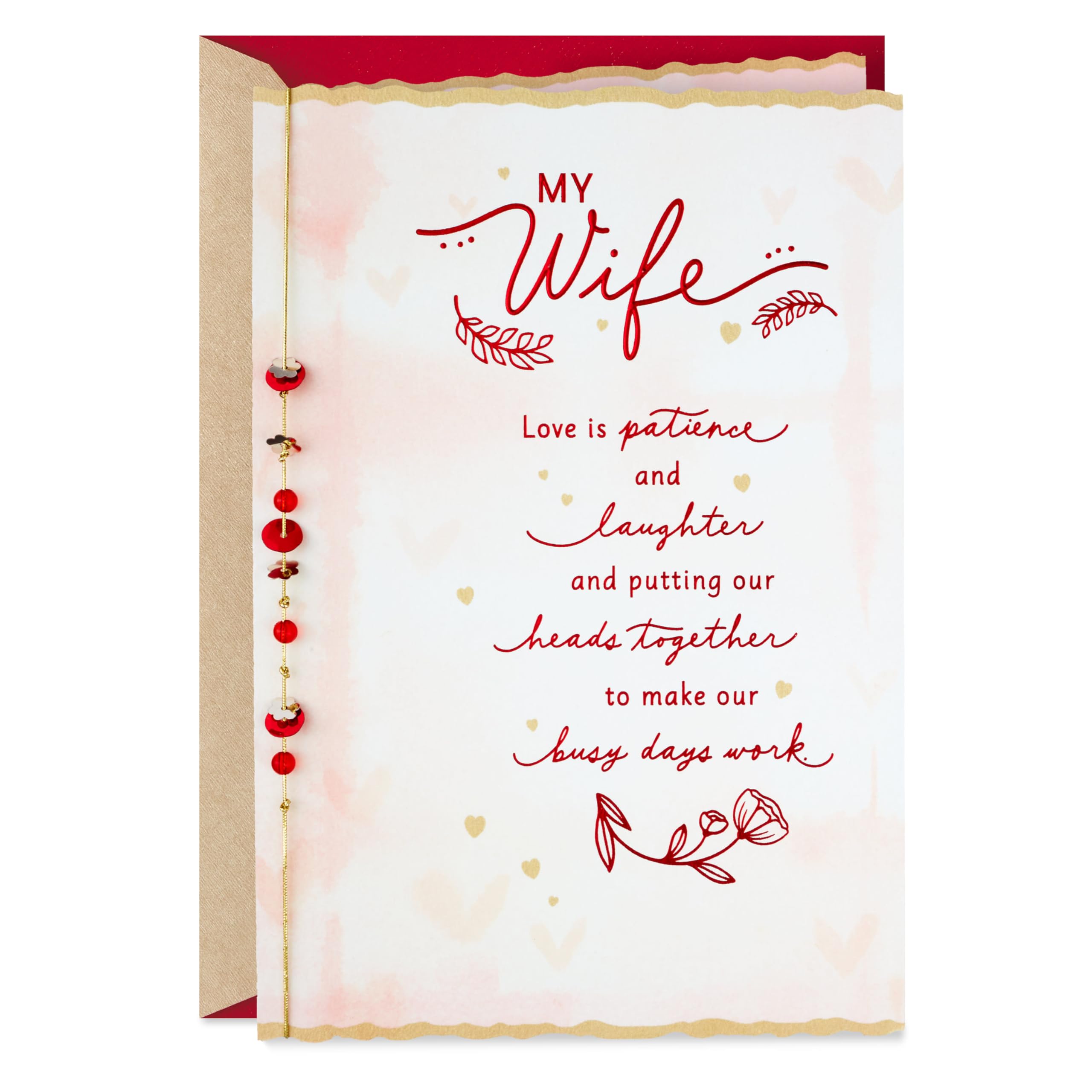 Valentines Day Card for Wife (Happiness and Hard Work) (5VFE2329)