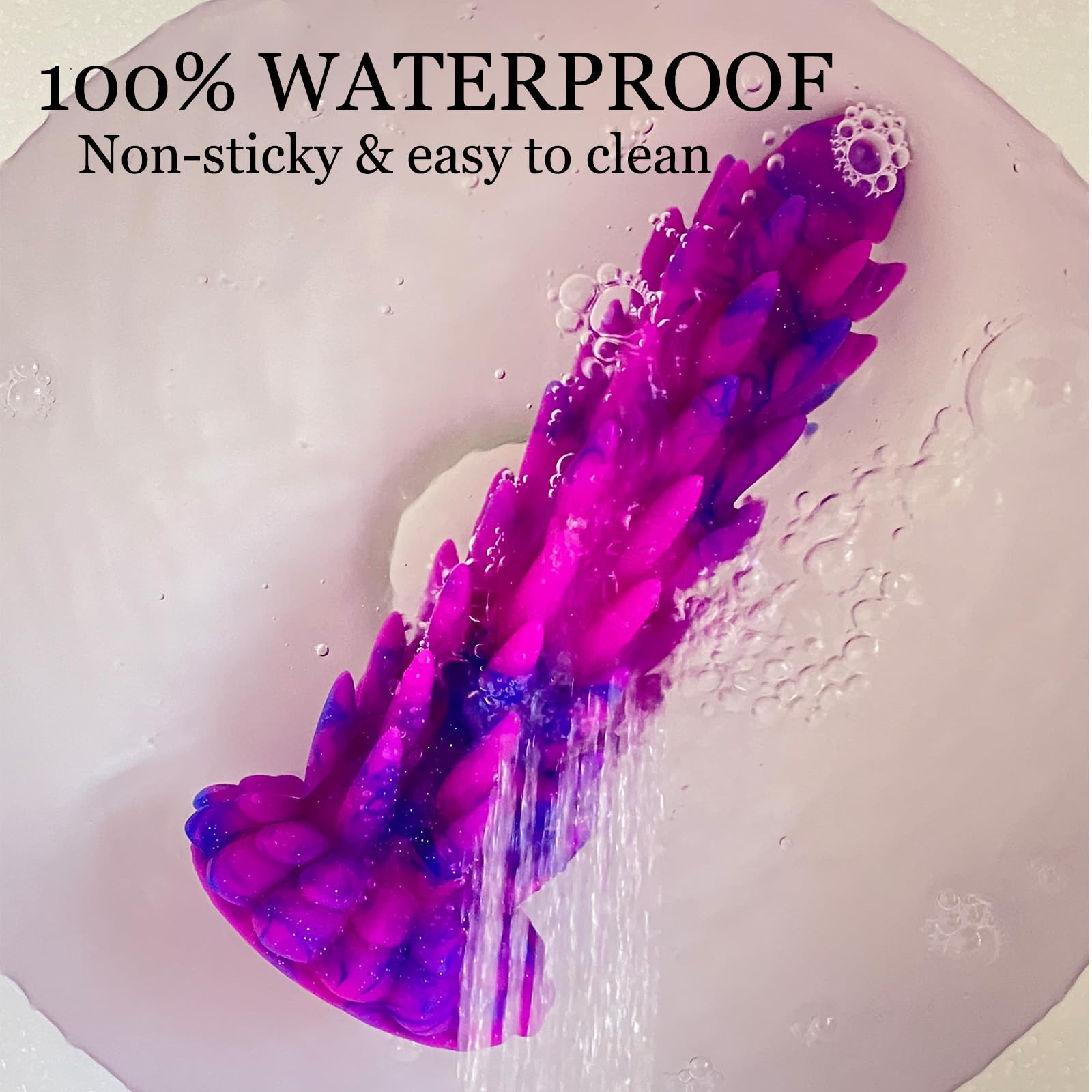 Glowing Realistic Dildo, Big Anal Plug Silicone Anal Dildo with Strong Suction Cup, Luminous Large Butt Plug Trainer Massager Colorful SM Sex Toys for Adult Beginner & Women (L): barb