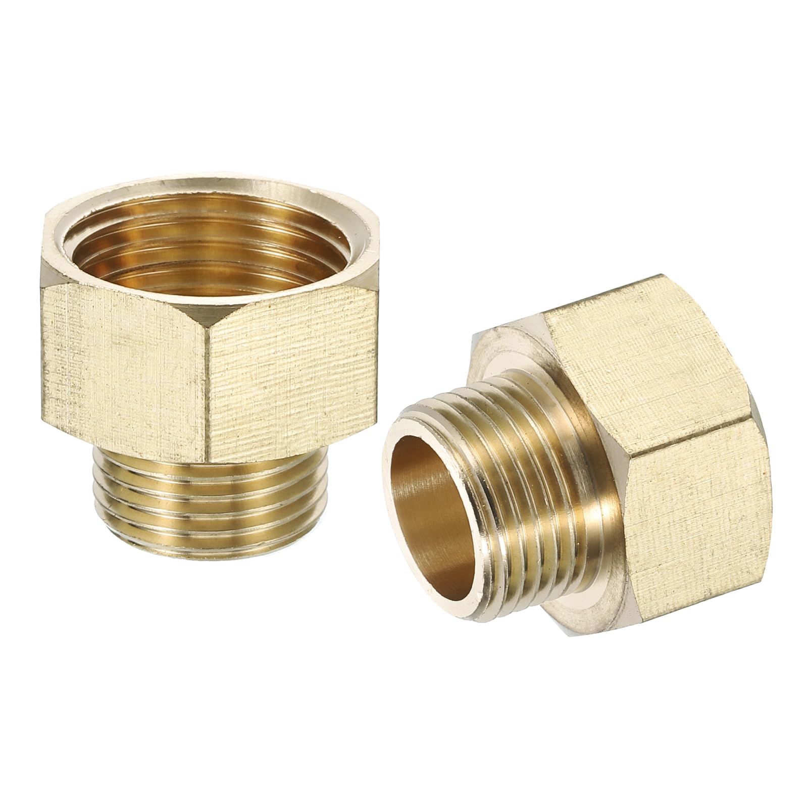Raccord de tuyau en laiton étanche G1/2 vers G3/8, adaptateur hexagonal pour réseaux d'eau
