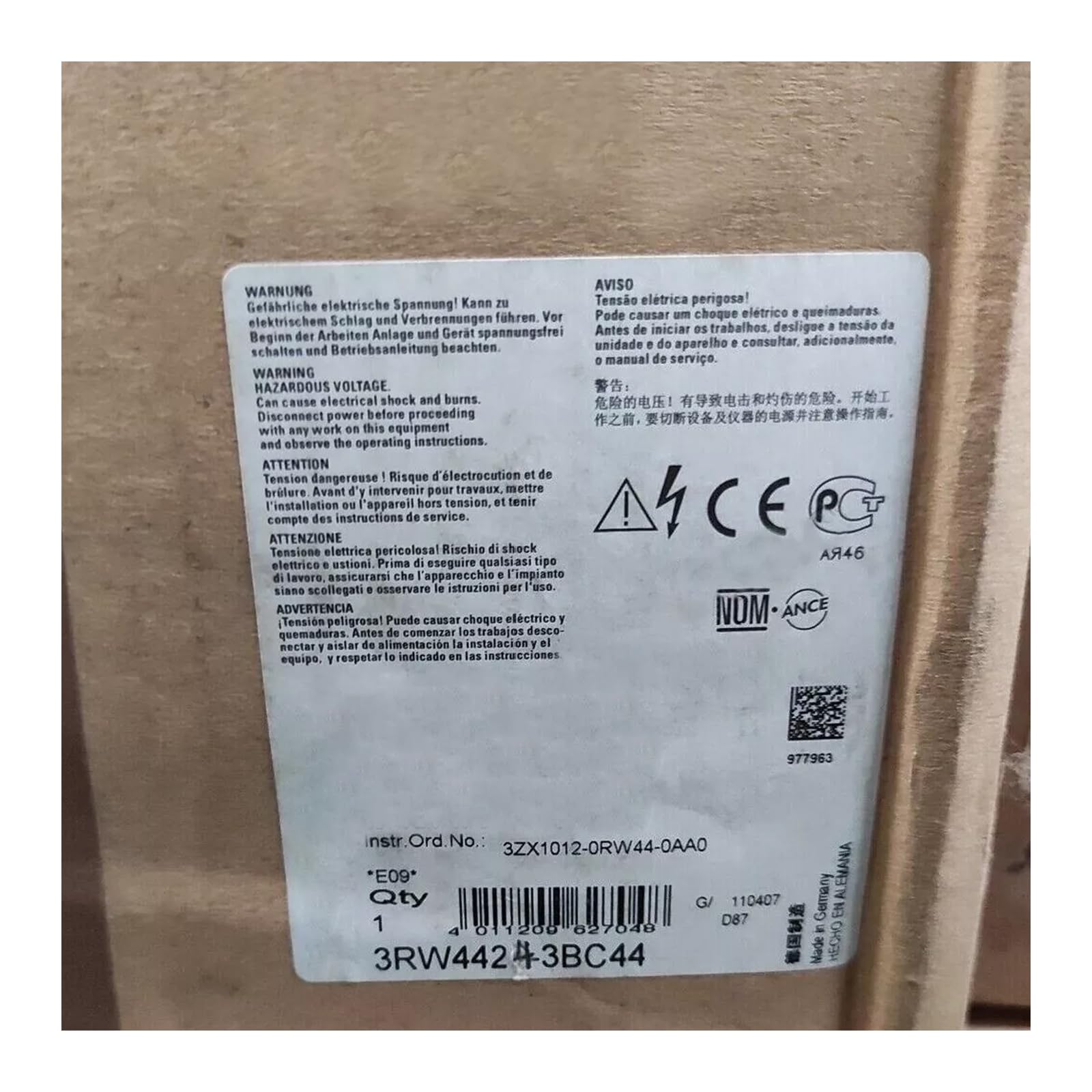 SMOCONE 3RW4424-3BC44 New and Sealed in Box 3RW44243BC44 1-Year Warranty